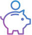 Piggy bank icon