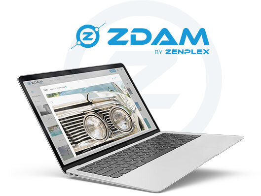 ZDAM Digital Asset Management Open Laptop DYNAMIC ASSET MANAGEMENT